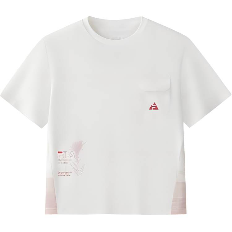 FILA KIDS T Shirt Cloud White Teenagers