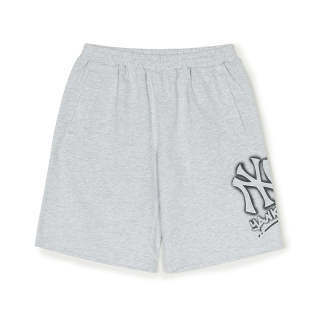 MLB KIDS New York Yankees SS25 Shorts Children Aged 3 7 Years Old Light Heather Gray