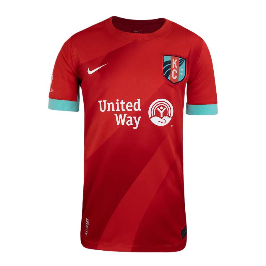 Nike Nike Dri FitNWSL T Shirt University Red Turquoises Teenagers