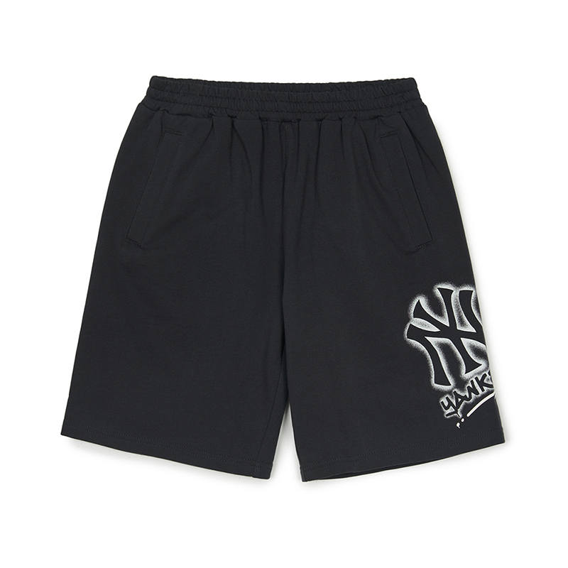 MLB KIDS New York Yankees SS25 Shorts Children Aged 3 7 Years Old Charcoal Gray