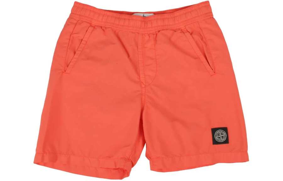 STONE ISLAND Kids Shorts Kids' Orange