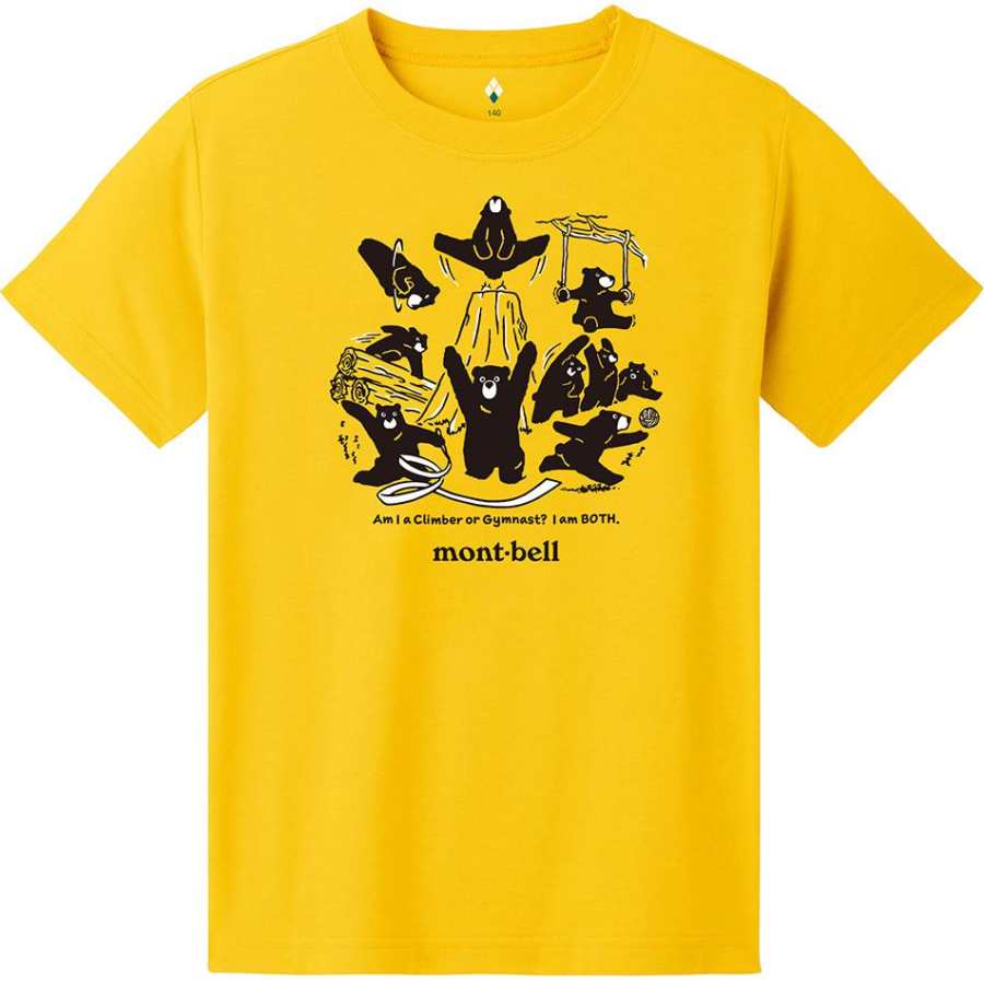 MONTBELL Kids T Shirts Crew Neck Moderate