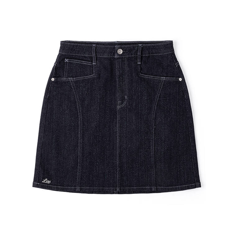 Lee Lee FW24 Denim Short Skirts Women's Washed