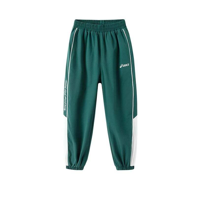ASICS Knitted Sweatpants Sports Performance Green Children Aged 3 7 Years Old