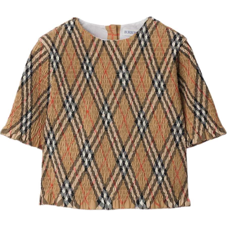 Burberry Kids T Shirts Crew Neck Moderate