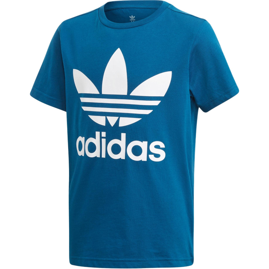 Adidas Originals TREFOIL TEE T Shirt Blue Teenagers