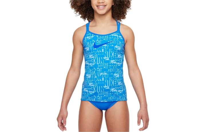 Nike Nike T Back Tankini Set Kids' Swimsuit Kids' Photo Blue Color