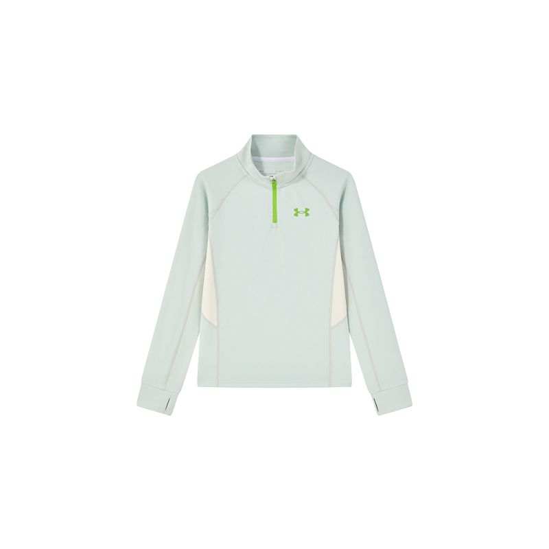 Under Armour T Shirt Light Gray Green Teenagers