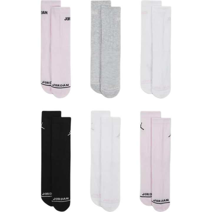 Jordan Jordan Socks 6 Pack Pink Foam Kids'