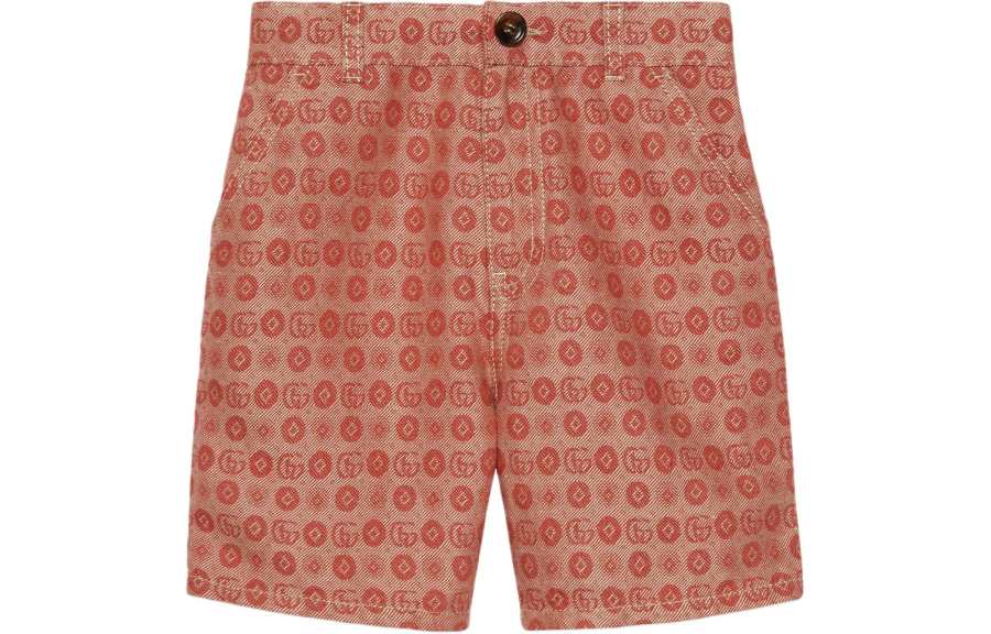 GUCCI SS24 Shorts Kids' Dark Red