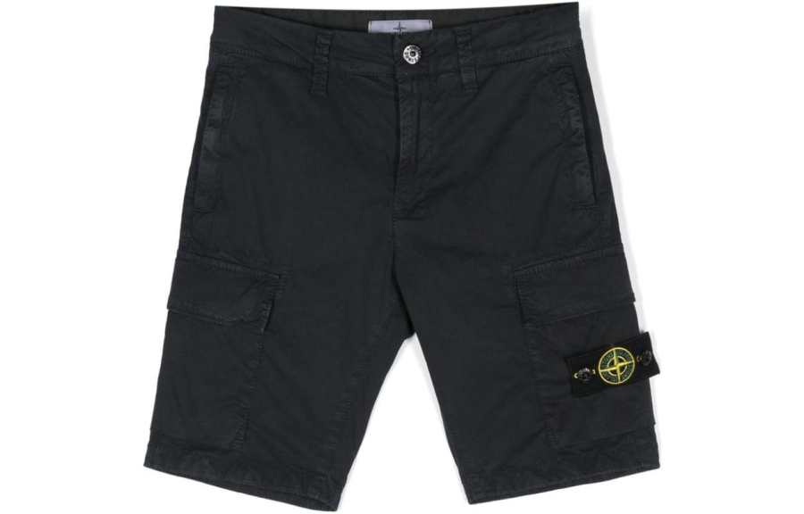 STONE ISLAND Shorts Kids' Black