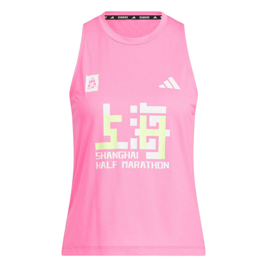Adidas Adidas MARATHON SHANGHAI HALF MARATHON TANK TOP Sport Vests Women's Bright Pink