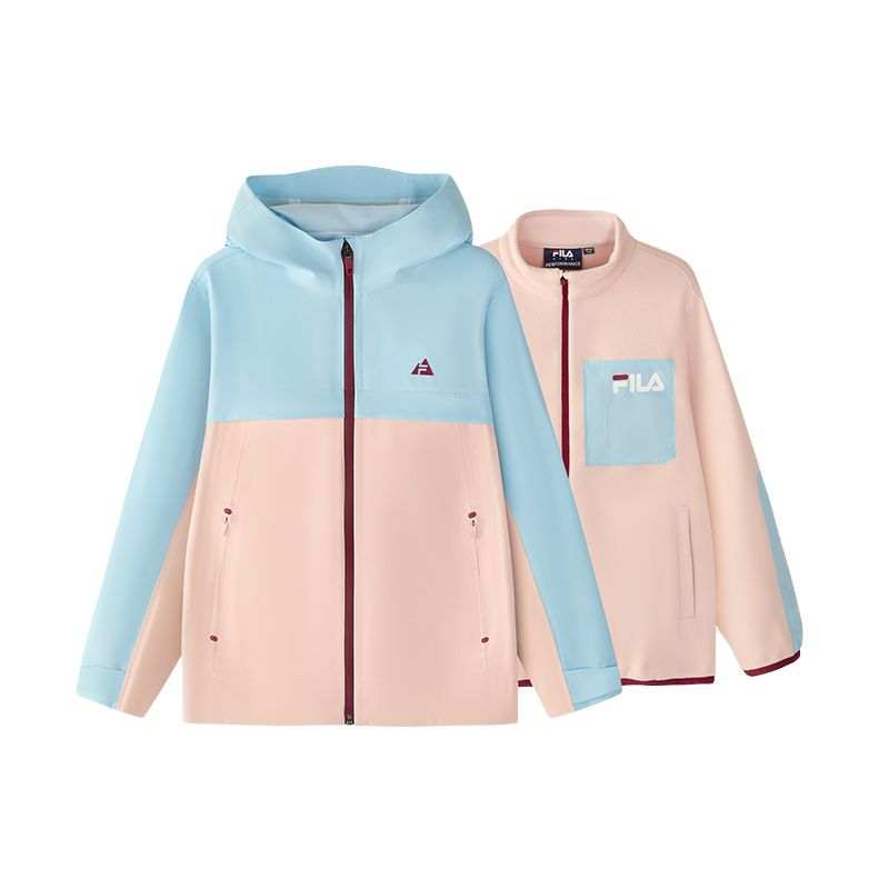 FILA KIDS Windbreaker Jacket Peach Blossom Pink Teenagers