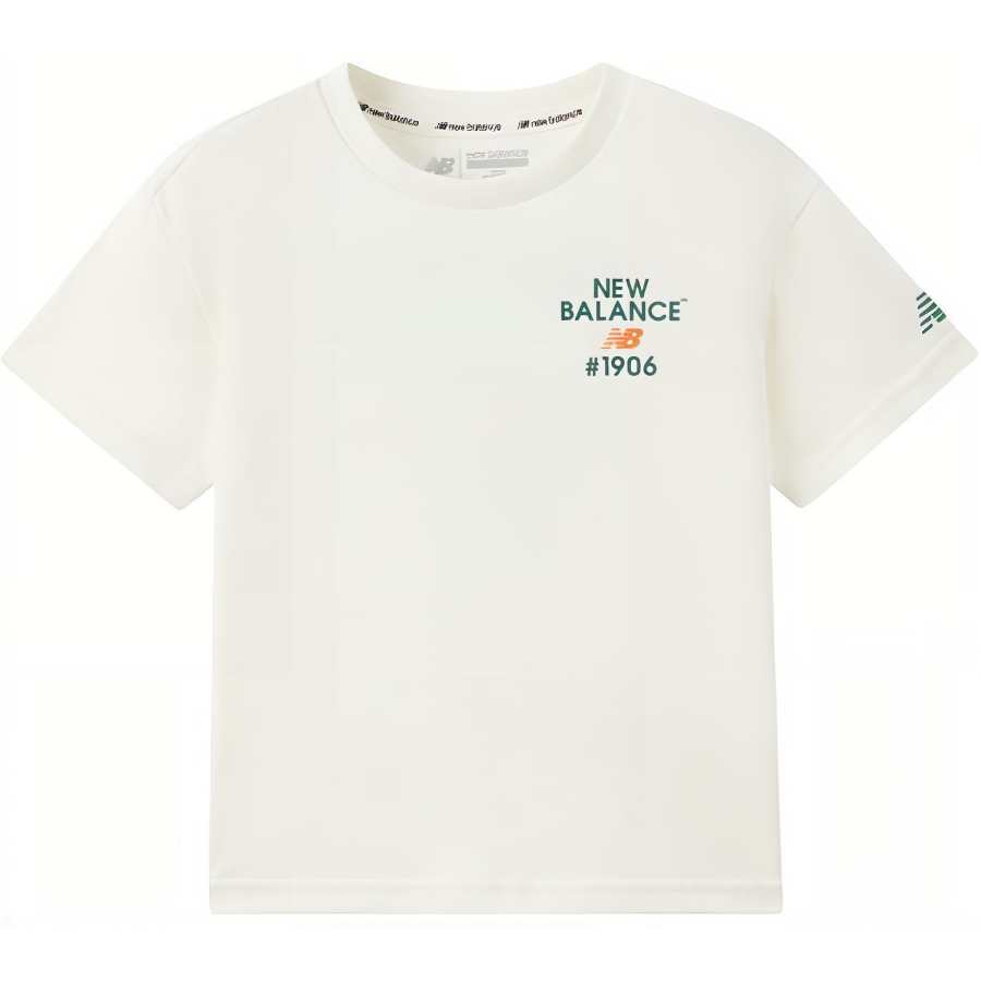 New Balance New Balance T Shirt Ivory White Children Aged 3 7 Years Old