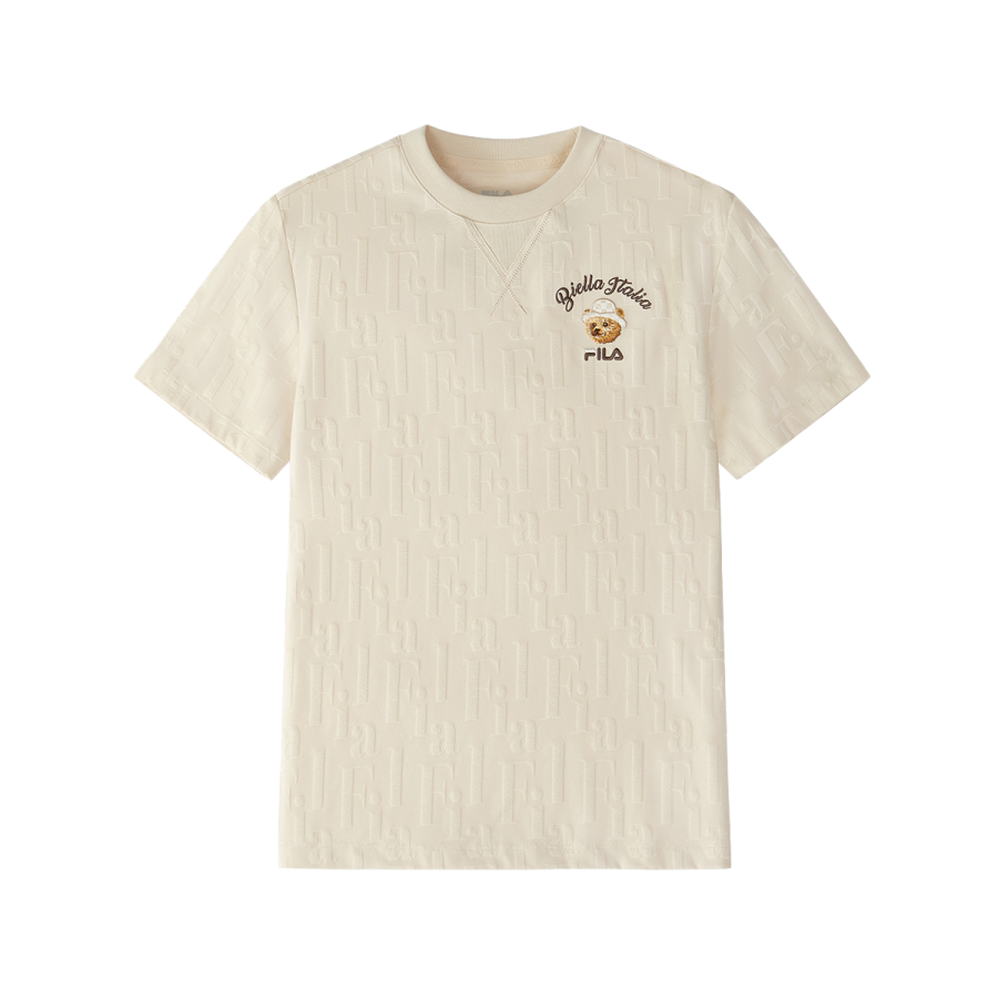 FILA KIDS T Shirt Morning Mist Gray Teenagers