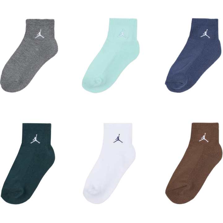 Jordan Jordan EverydayEssentials Socks 6 Pack Multicolor Children Aged 3 7 Years Old