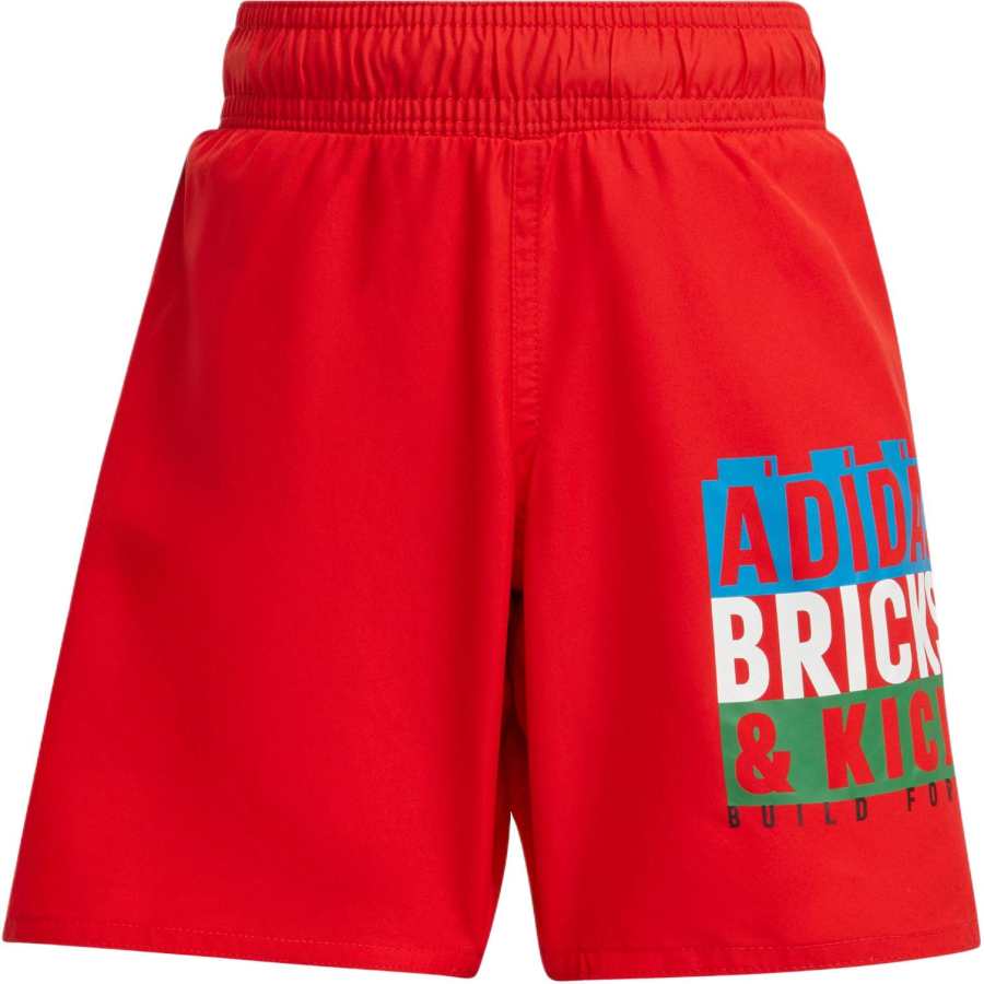Adidas Adidas x LEGAO,LIANMINGKUAN Kids' Swimsuit LEGO® SHORTS Red Children Aged 3 7 Years Old