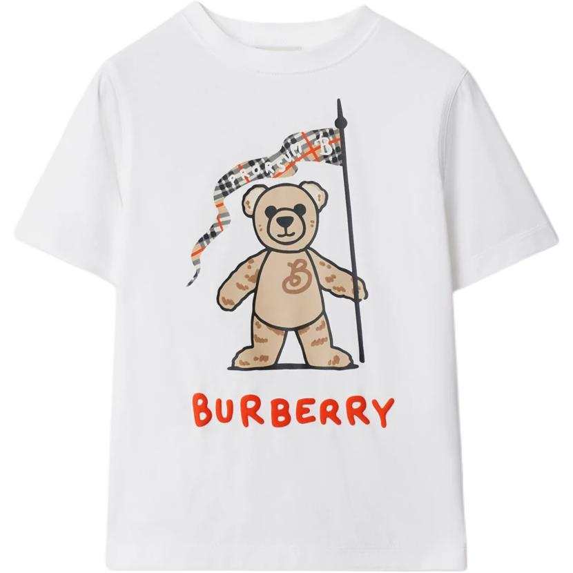 Burberry Kids T Shirts Crew Neck Moderate