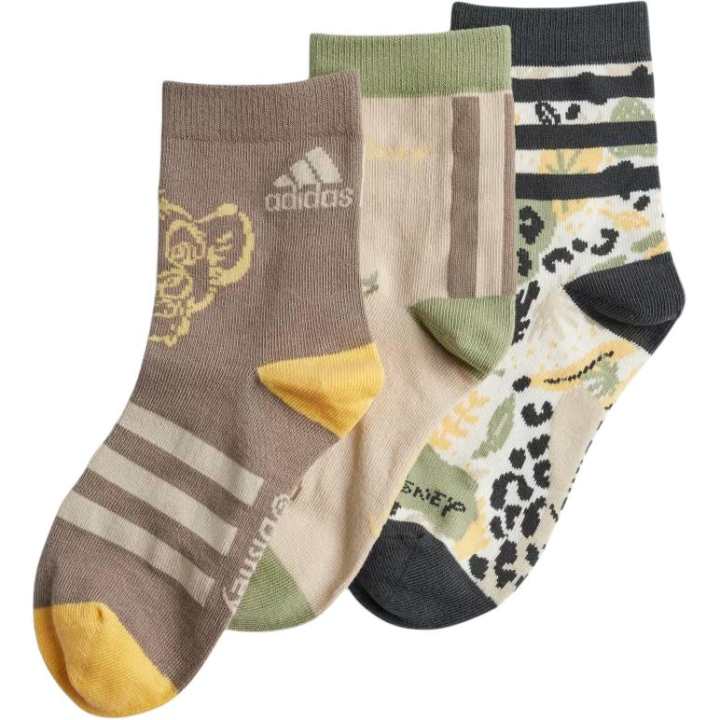 Adidas Adidas Socks 3 Pack Simple Brown/Chalk White/Miracle Beige Kids'