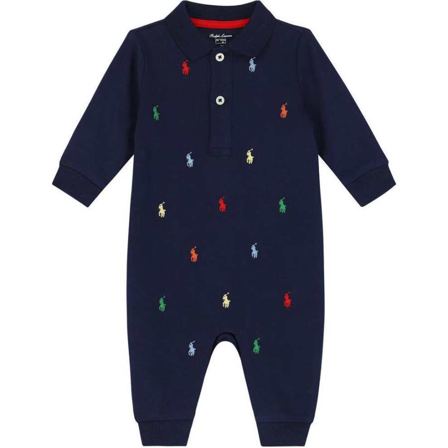 Polo Ralph Lauren Coverall Marine Blue Infant And Toddler