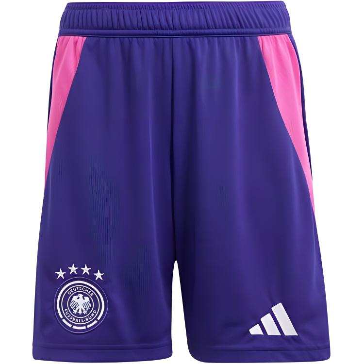 Adidas Adidas Kids' Soccer Jersey GERMANY 24 AWAY SHORTS KIDS Purple Children Aged 3 7 Years Old