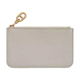 HERMES ZipengoChaine D'Ancre Evercolor Calfskin Card Holder Unisex 8L Beton Concrete Gray