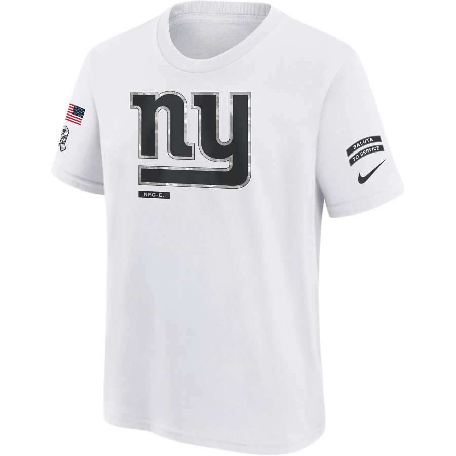 Nike Nike Dri FitNFL T Shirt New York Giants Salute To Service Primary Edge Legend White Teenagers