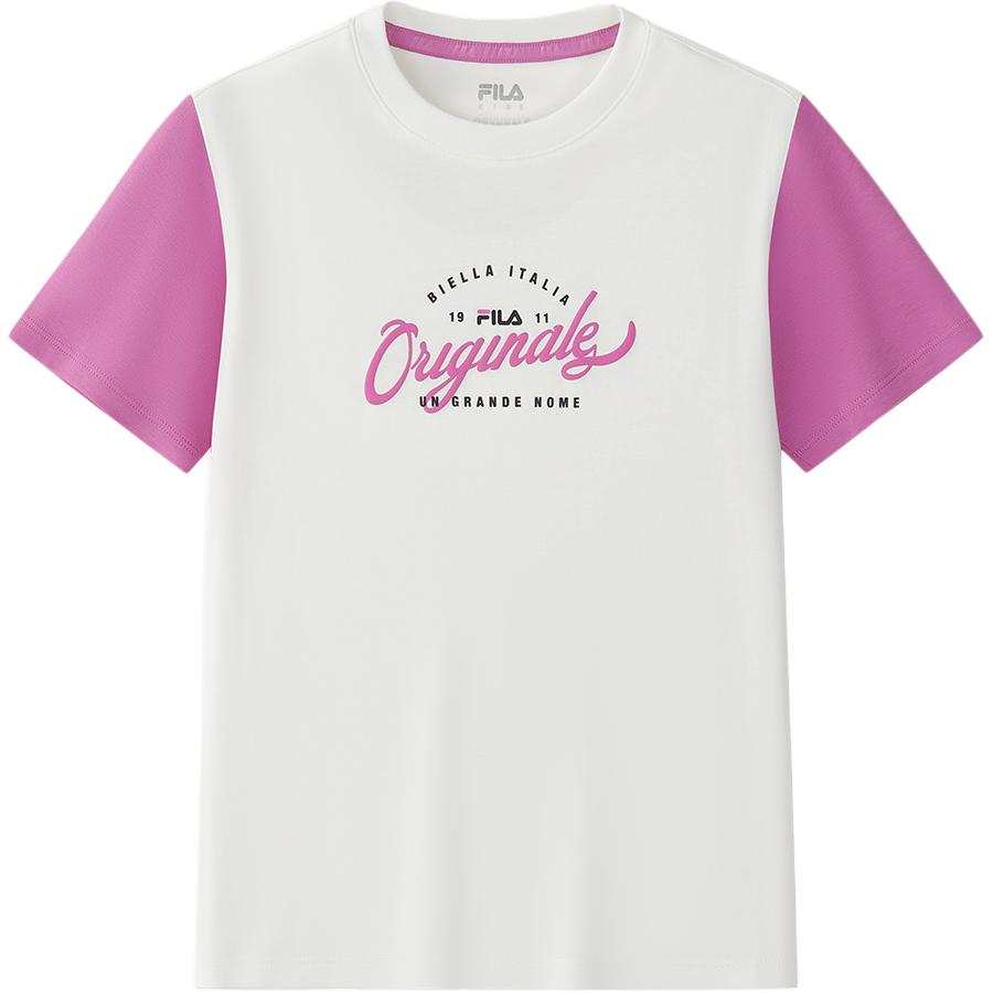 FILA KIDS T Shirt Cloud White Teenagers