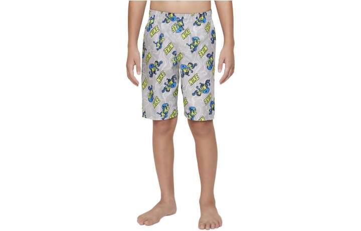 Nike Nike Octologo Big Kids' Boys' Packable 8' Volley Short Kids Shorts Kids' Light Smoke Gray