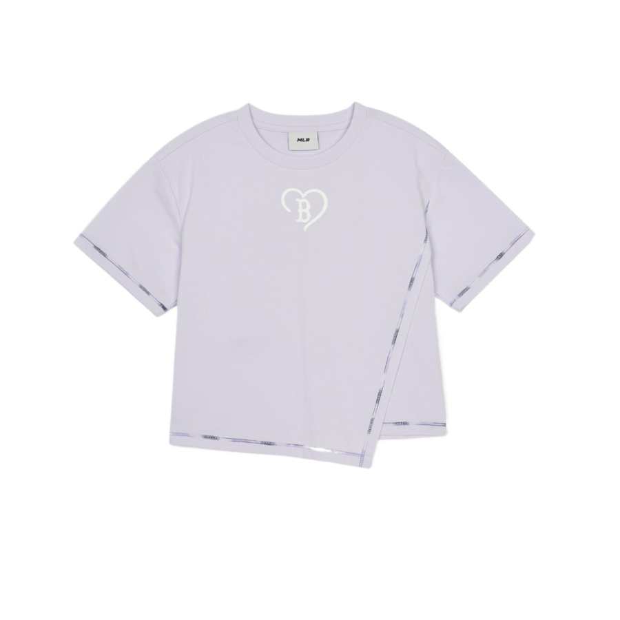 MLB KIDS Boston Red So T Shirt FW24 Lavender Children Aged 3 7 Years Old