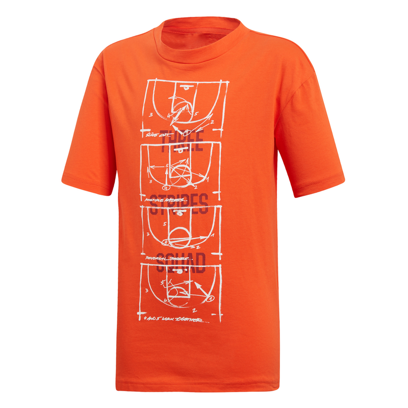 Adidas Adidas T Shirt Orange Teenagers