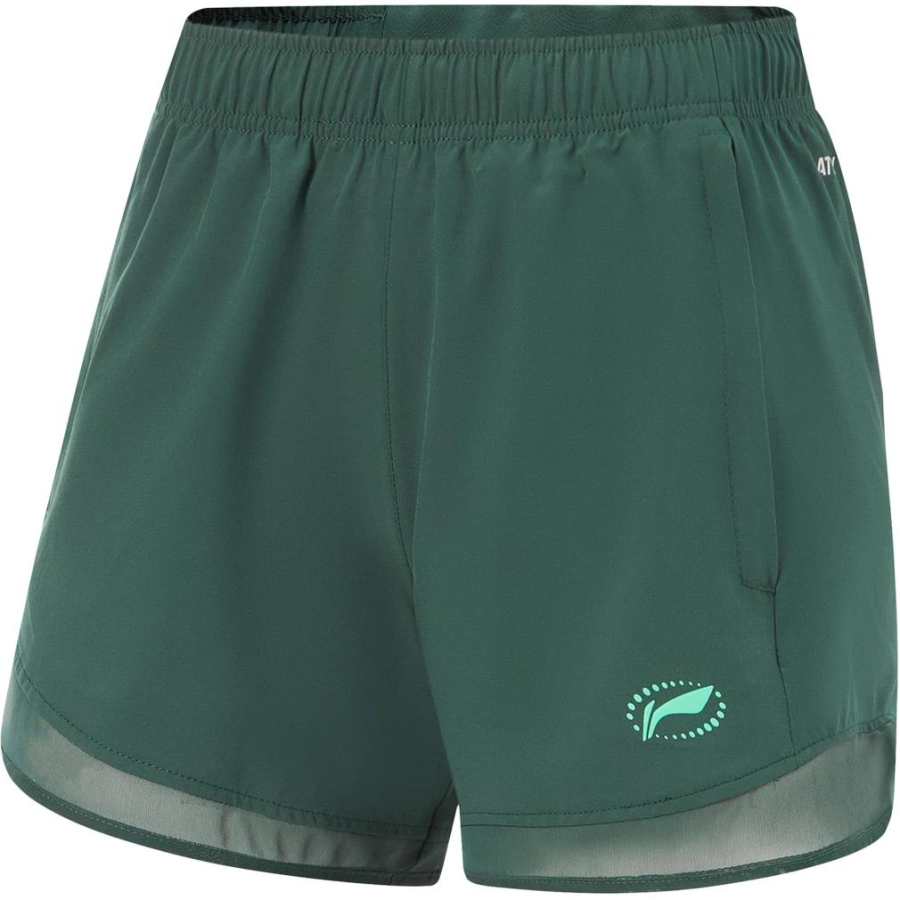 Li-Ning Li Ning Running Collection Sports Shorts Women's Dark Green