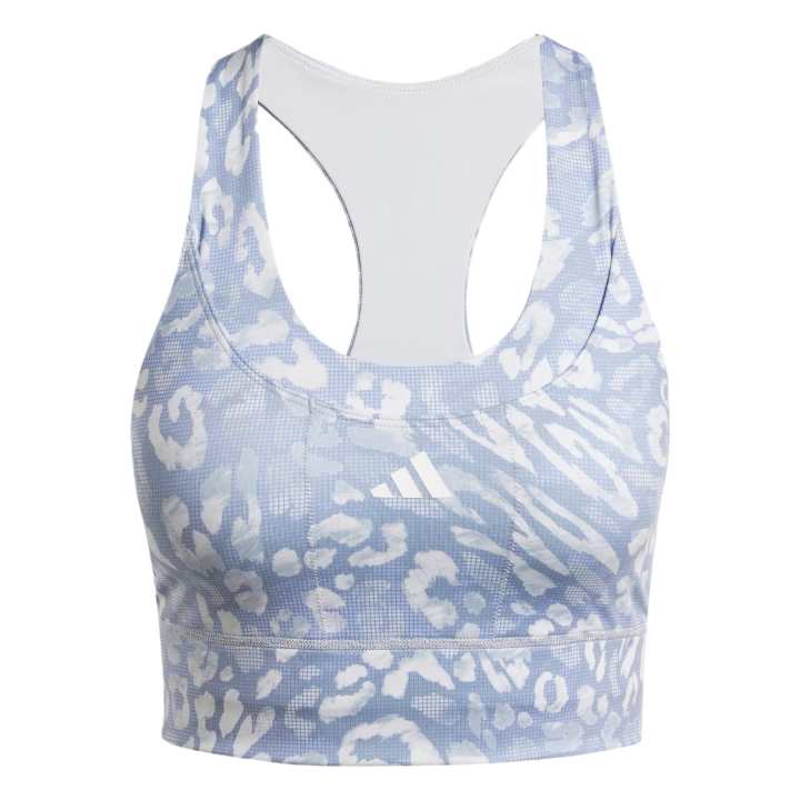 Adidas Adidas Free Shipping With AdiClub Own The Run Pocket Medium Support Print Bra