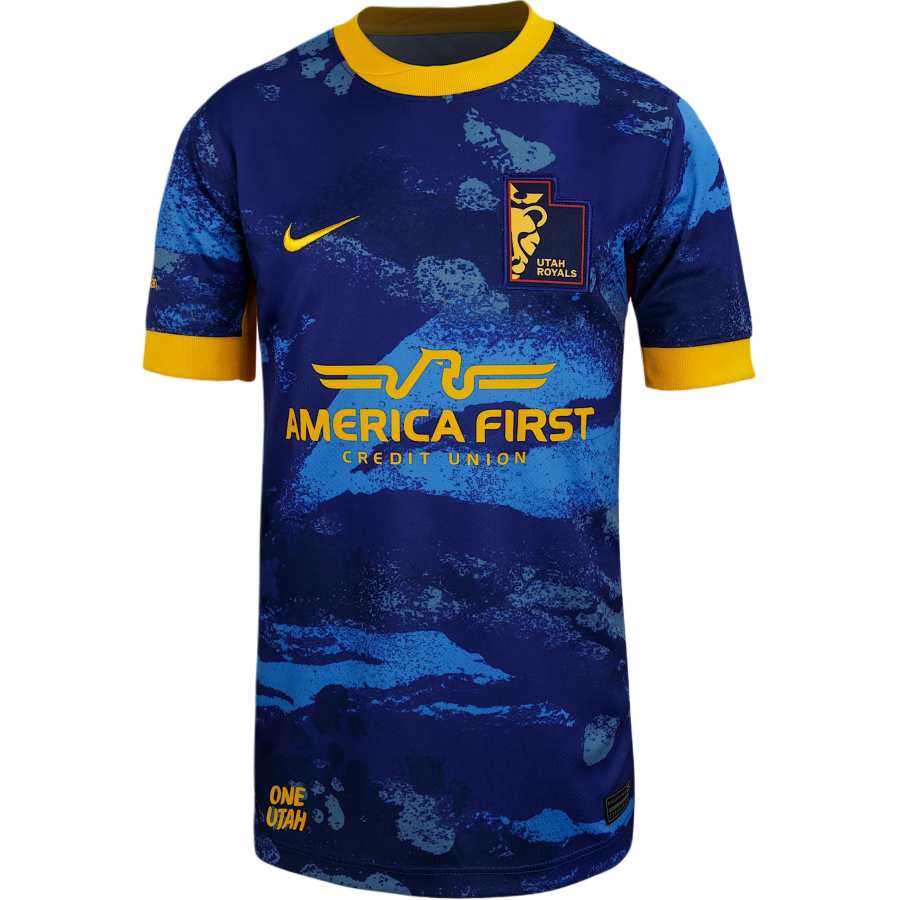 Nike Nike T Shirt Dri FitNWSL Dark Royal Blue/University Gold Teenagers