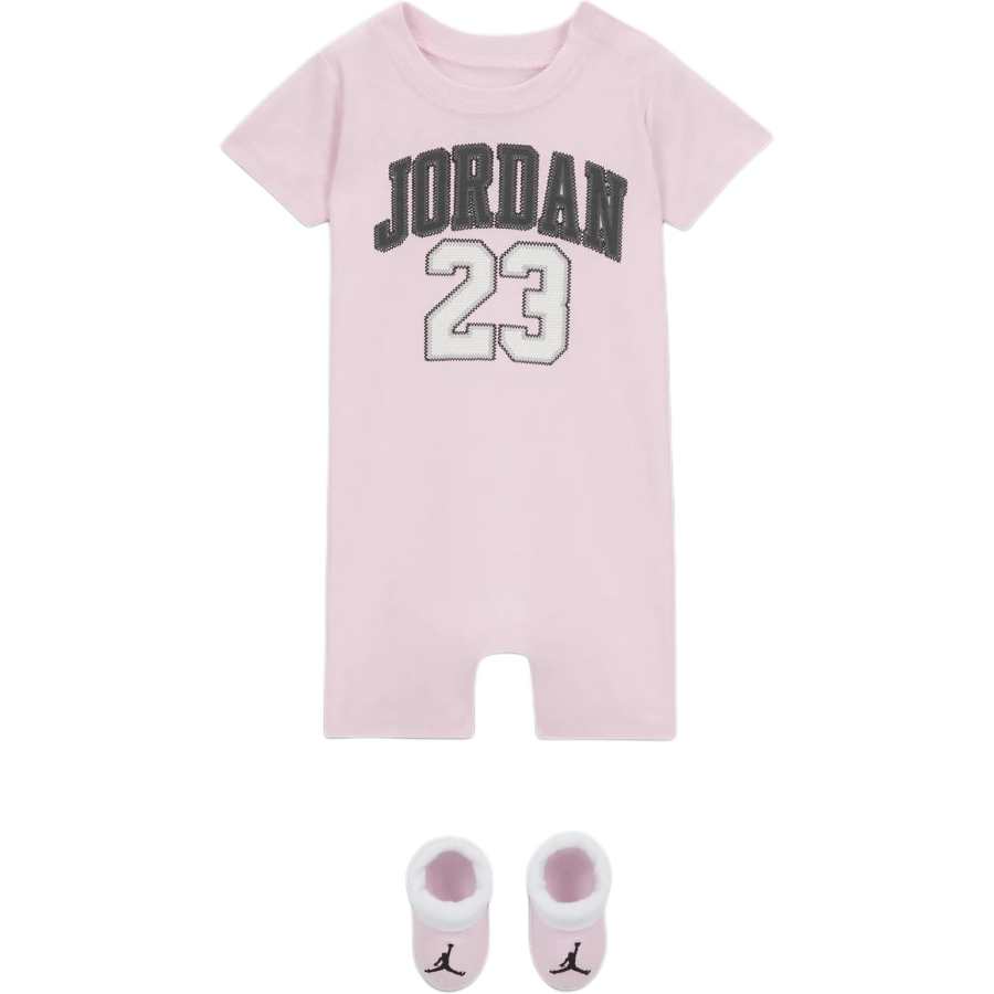 Jordan Jordan Kids Matching Sets Baby Romper And Booties Set Pink Foam Infant And Toddler