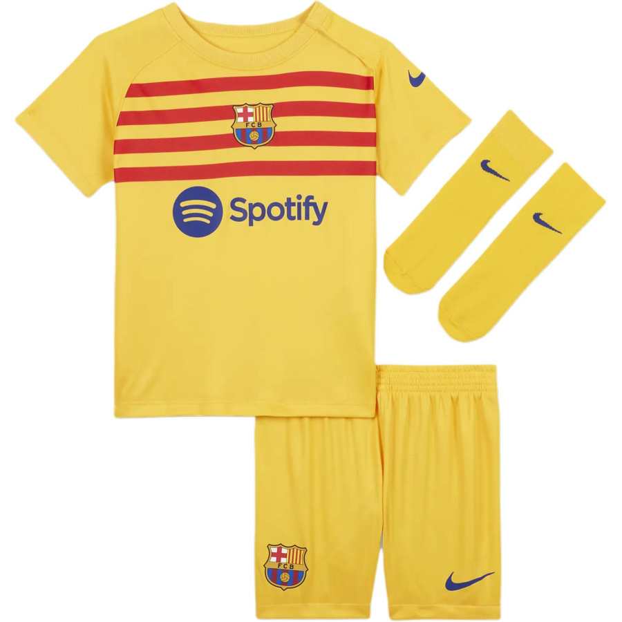 Nike Nike Kids Matching Sets Barcelona Soccer Ball Club 2023/24 Season Yellow Infant And Toddler