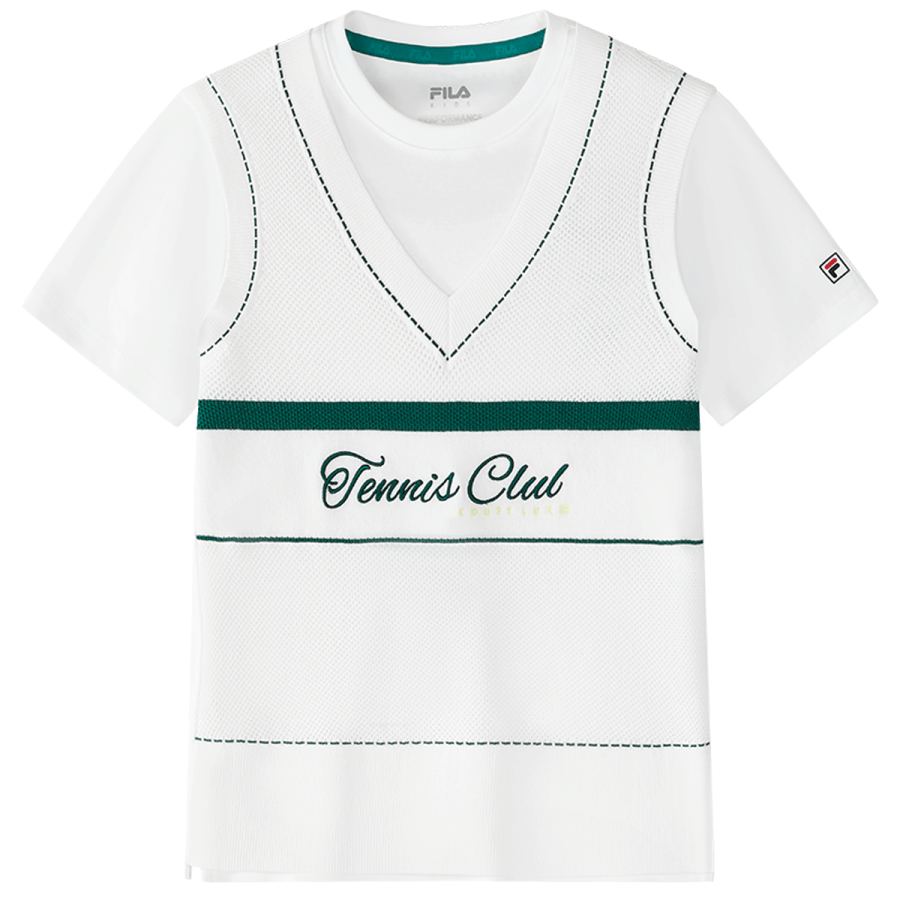 FILA KIDS T Shirt Jade White Children Aged 3 7 Years Old