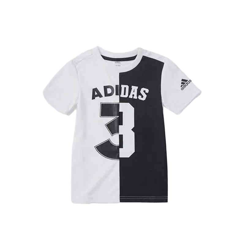 Adidas Adidas T Shirt Black/White Children Aged 3 7 Years Old