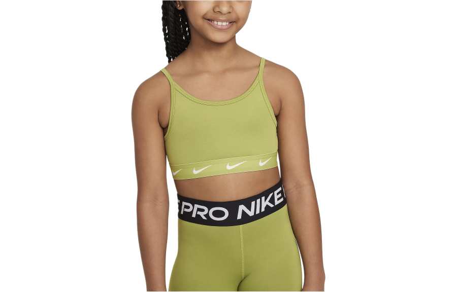 Nike Nike Kids' Apparel Dri Fit One Sports Bra Sports Underwear Kids' Green