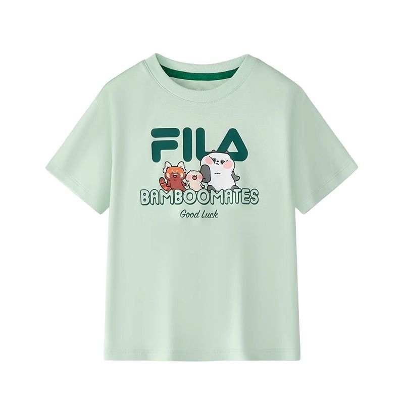 FILA KIDS x BAMBOOMATES T Shirt Aqua Bay Green Kids'