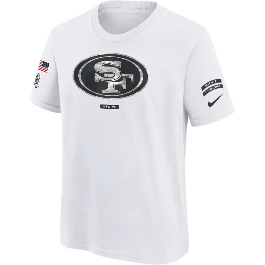 Nike Nike Dri FitNFL San Francisco 49ers Salute To Service Primary Edge Legend T Shirt White Teenagers