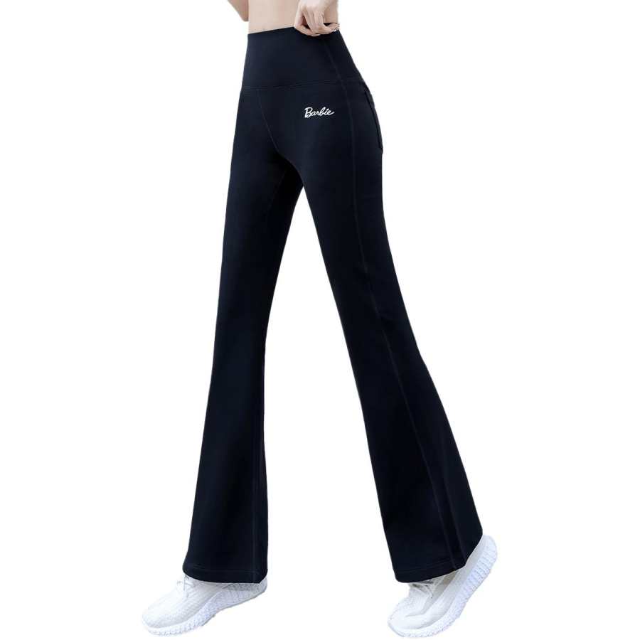 Barbie Sports Pants Women's Black Thickened