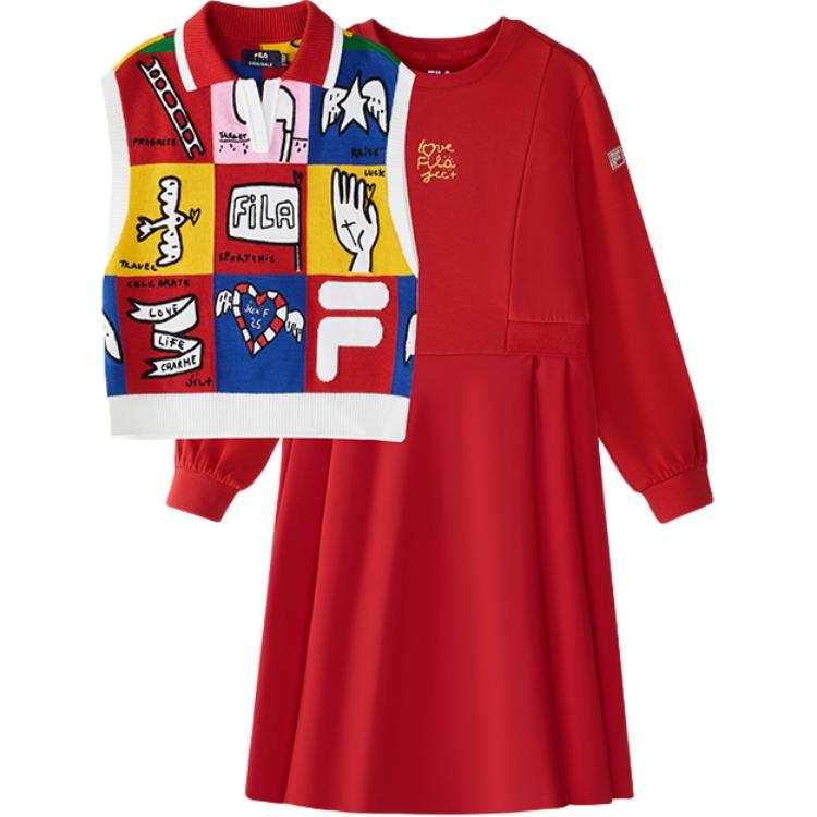 FILA KIDS Teenagers FILA KIDS x Jean Charles De Castelbajac Skirt Set Legend Red