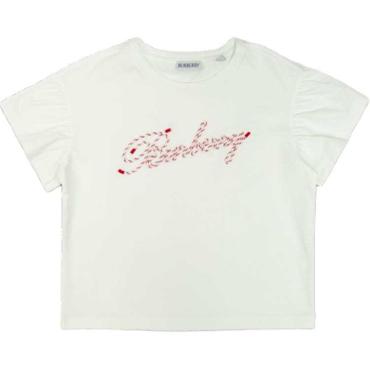 Burberry Kids T Shirts Crew Neck Moderate