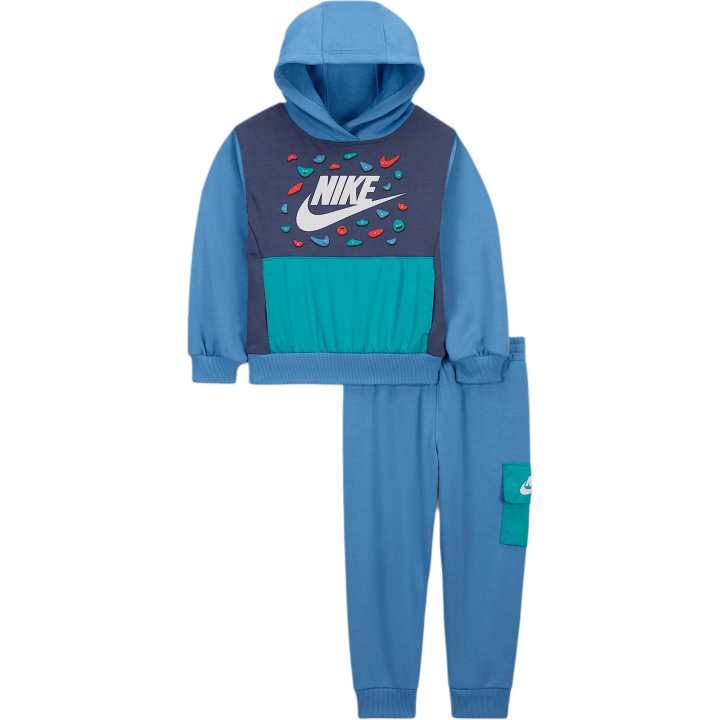 Nike Nike Casual Sportswear Woven SS25 Set Blue Transcend Children Aged 3 7 Years Old