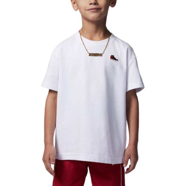 Jordan Jordan Air Jordan 1 T Shirt Patch White/Black Children Aged 3 7 Years Old