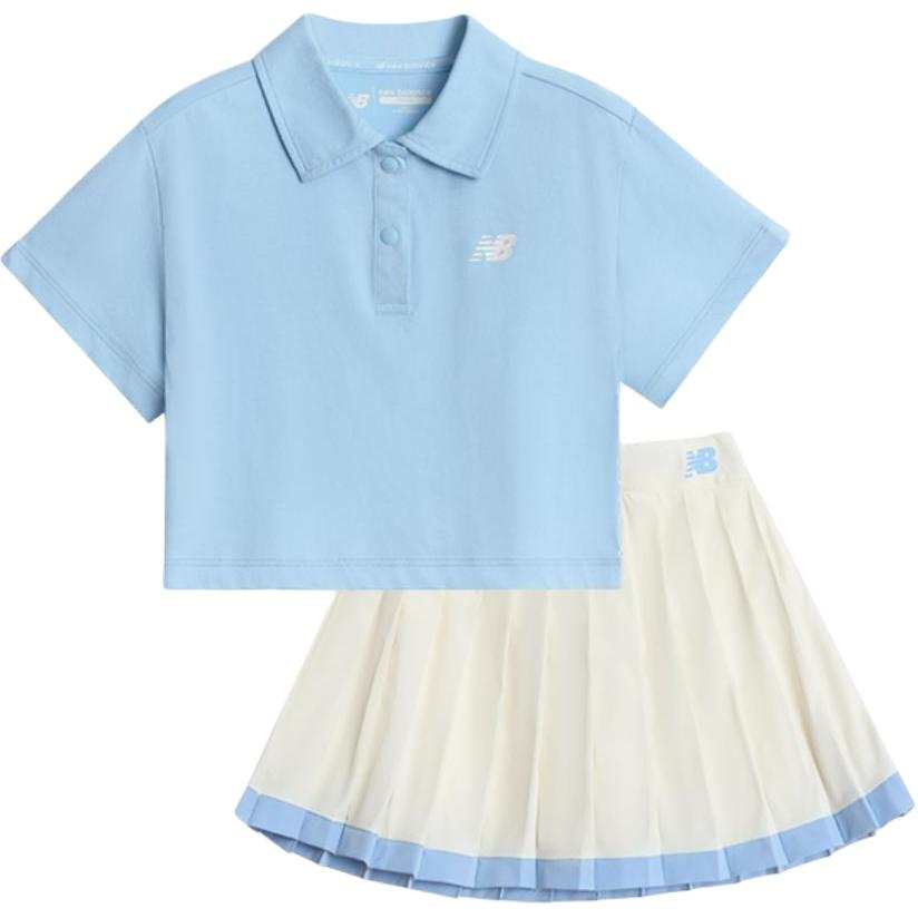 New Balance Children Aged 3 7 Years Old New Balance Skirt Set Light Blue