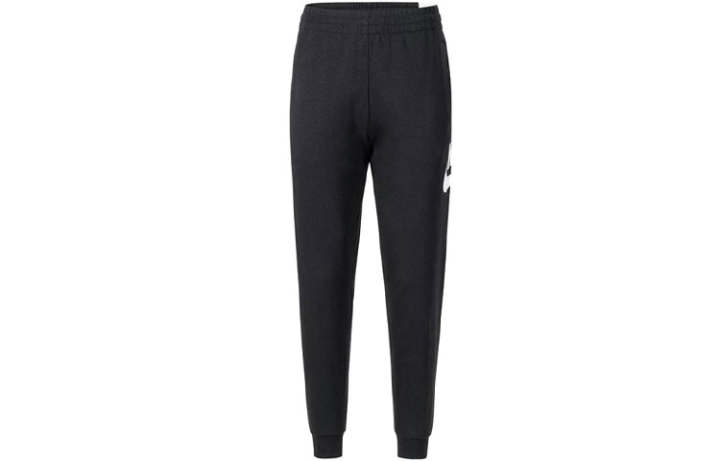 Nike Nike Knitted Sweatpants Letter Logo Print Fleece Lined Thermal Black Kids'