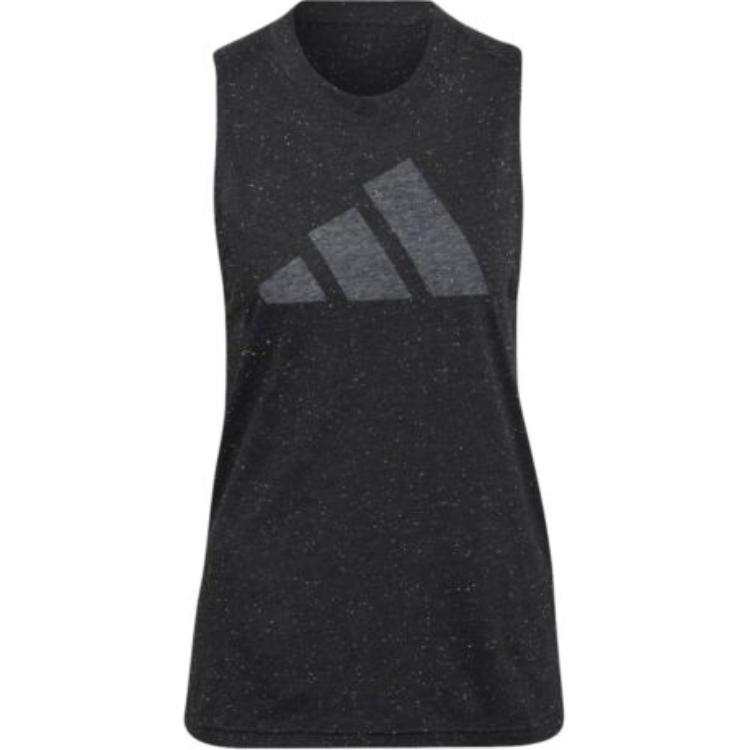 Adidas Adidas Sleeveless Sports Shirts Women's Black Racerback