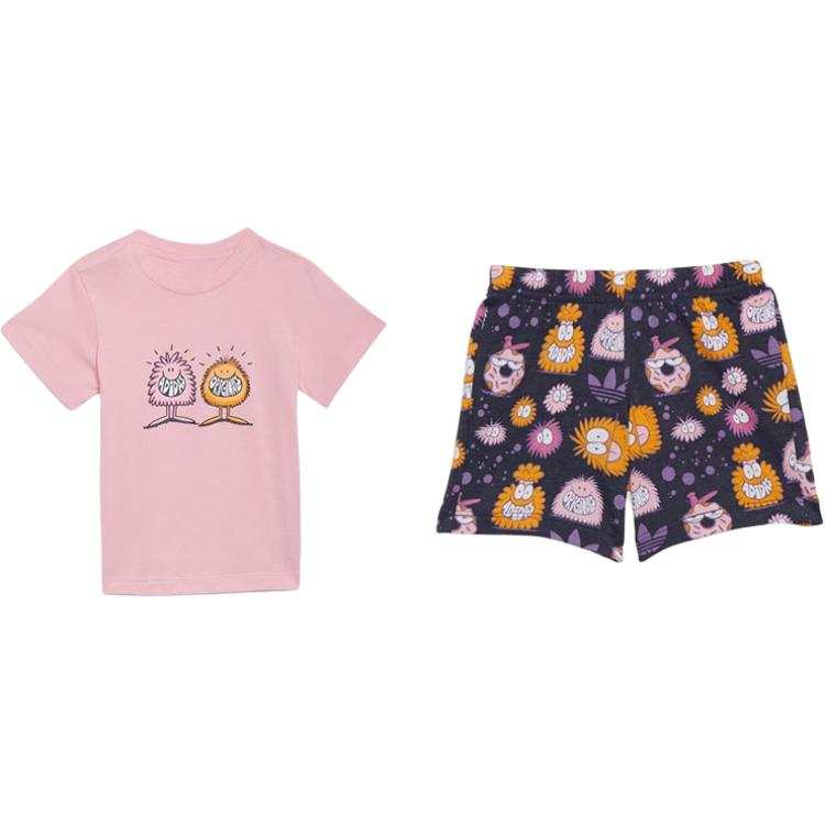 Adidas Originals Crawlers Pink/dark Gray, Navy/orange Infant And Toddler